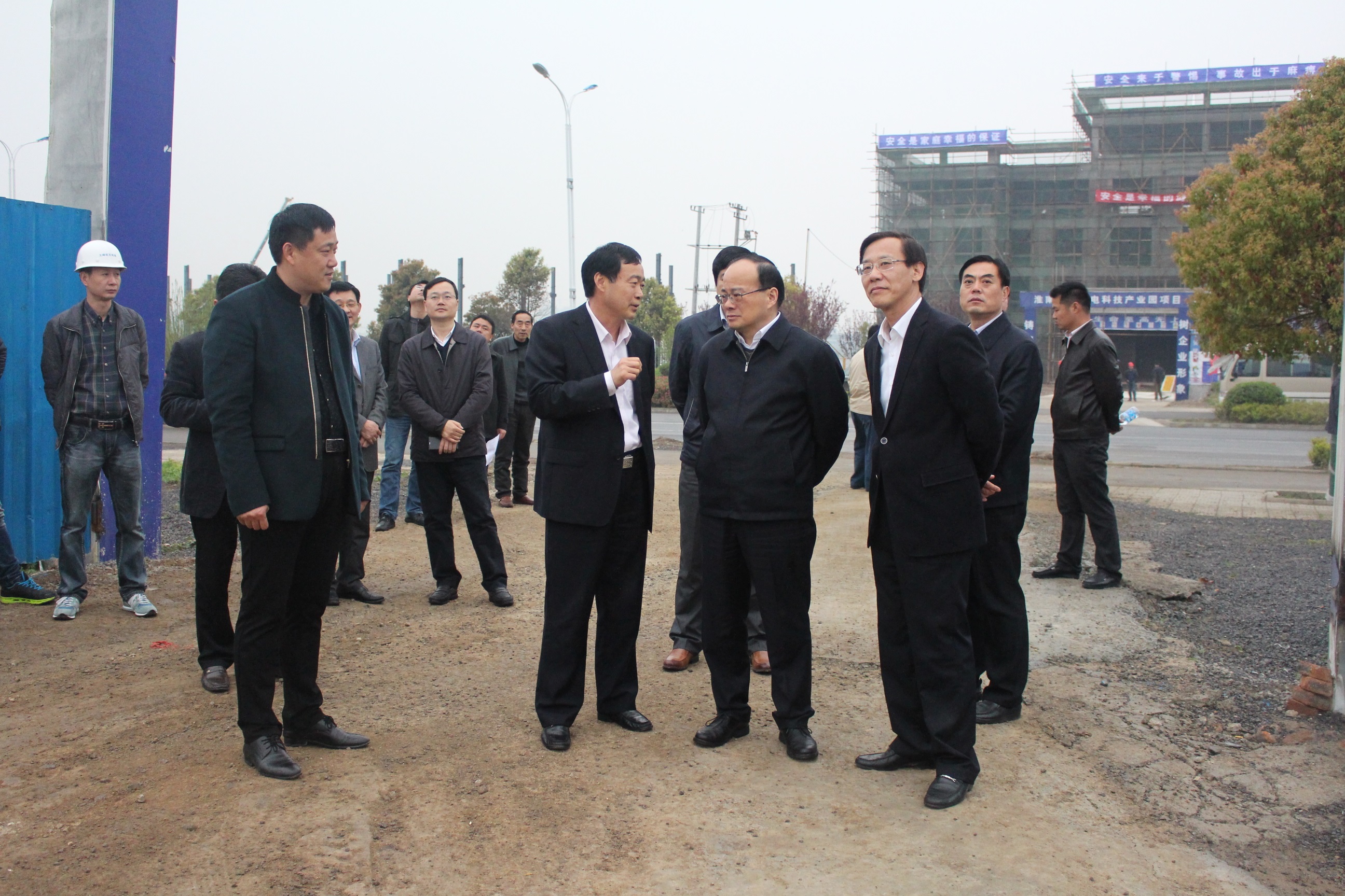 淮南市市委書記調(diào)研文峰二期工程